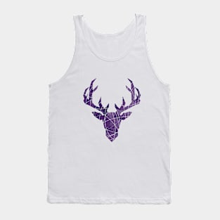 Stars and Space Deer in Purple Tank Top